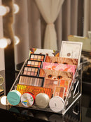 Axyaa Acrylic Makeup Organizer: Nail Polish, Lipstick, Eye shadow, Blush & Cosmetics Display