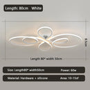 Axyaa Modern LED Ceiling Light - Black/White for Living Room, Bedroom, Kitchen - Light Fixtures