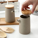 Axya Ceramic Soy Sauce Bottle Vinegar Pot Kitchen Storage Container