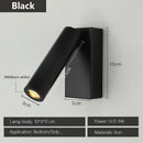 Axyaa Adjustable Angle LED Wall Lamp for Hotel Bedroom Reading - Rotatable Spotlights