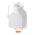 Axyaa White Flower Vase Modern Home Decor Dining Table Ornaments