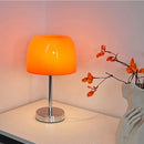 Axya Glass Table Lamp with USB Plug and LED Panel - Warm Light for Livingroom
