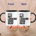 Axyaa Ceramic White Coffee Mug, Black Tea Cup Surprise Gift
