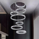 Axyaa LED Staircase Chandeliers Living Room Pendant Light Modern Home Decor