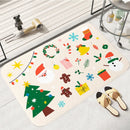 Axyaa Home Christmas New Year Decor Door Mat Bedroom Kitchen Floor Carpet