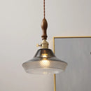 Axyaa Nordic Wood Copper LED Pendant Lamp 4w Bulb Fixture for Bedroom Dining Hallway