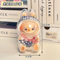 Axyaa Labubu Plush Dolls Display Protective Cover: Portable Transparent Organizer Box