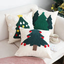 Axyaa Christmas Grove Square Pillow - Holiday Decoration for Living Room