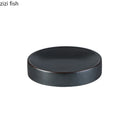 Axyaa Ceramic Cylindrical Dessert Sushi Plate Set for Molecular Cuisine Tableware