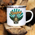 Axyaa Caravan Adventure Enamel Mug for Camping and Campfires