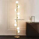 Axyaa Glass Ball Standing Floor Lamp LED Indoor Lighting