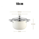 Axyaa 304 Stainless Steel Non-stick Soup Pot with Lid - Induction Cooker & Gas Stove Compatible