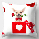 Axyaa Dog Cushion Cover 45x45cm Polyester Decorative Pillow Case Home Decor