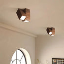 Axyaa Antique Style Walnut Color Ceiling Light