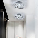 Axyaa K9 Crystal LED Ceiling Lamp: Modern Stainless Steel Kitchen Light Fixture, Lustres Luminaire
