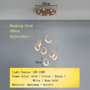 Axyaa Gold Ring LED Chandelier Pendant Lighting Fixture