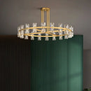 Axyaa Crystal Chandelier: Modern Decorative Lighting for Living and Dining Room