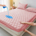 Axyaa Quilted Waterproof Mattress Protector, Soft Jacquard Fitted Bed Cover