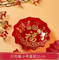 Axyaa Big Fu Zi Fruit Plate - Melon & Snack Plate for Home, BPA-Free