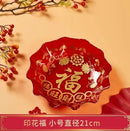 Axyaa Big Fu Zi Fruit Plate - Melon & Snack Plate for Home, BPA-Free