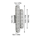 Axyaa Crystal Wall Lamp Modern Living Bedroom Sconce Fixture Lumina