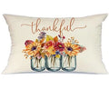 Axyaa Autumn Pumpkin Maple Leaf Lumbar Pillowcase 30x50cm