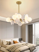 Axyaa Luxury Colorful Chandelier Pendant Lamp for Bedroom Dining Living Room