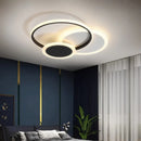 Axyaa LED Ceiling Light Fixture with Remote Control, Modern Metal Acrylic Design