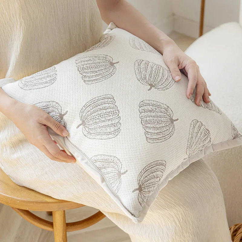 Jacquard Sofa Cushion Cover by Axyaa - Soft, Decorative, Zipper Closure