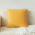 Axyaa Velvet Diamond Check Pattern Throw Pillowcase for Stylish Home Decor