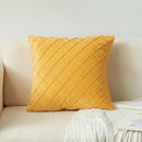 Axyaa Velvet Diamond Check Pattern Throw Pillowcase for Stylish Home Decor