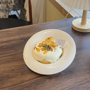 Axya Ceramic Snack Plates Set - Restaurant Quality Solid Color Tableware Bowls & Plates