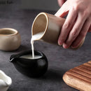 Axyaa Matte Ceramic Gravy Boat Milk Cup Steak Sauce Pot Seasoning Kitchen Tableware