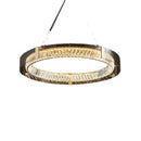 Axyaa Nordic Crystal Ceiling Chandelier LED Light Golden Lighting for Bedroom Living Room Kitchen