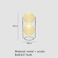 Axyaa Chrome Metal Floor Lamp with White Yellow Acrylic Ball - Modern Living Room Decor