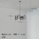 Axyaa Nordic U-shaped Water Pipe Chandelier: Rotatable LED Lighting Fixture