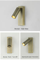 Axyaa Modern Rotatable LED Wall Sconce Lamp for Bedroom Bedside Hotel