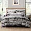 Geometric Boho Duvet Set + Pillowcase, 2/3pc Polyester Bedding, Single King Size, Axyaa Brand