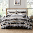 Geometric Boho Duvet Set + Pillowcase, 2/3pc Polyester Bedding, Single King Size, Axyaa Brand