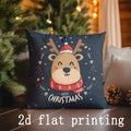 Christmas Cartoon Pillow Covers by Axyaa: Festive Decor for Sofa, Bedroom, Car