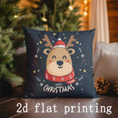 Christmas Cartoon Pillow Covers by Axyaa: Festive Decor for Sofa, Bedroom, Car
