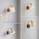 Axyaa LED Ceramic Copper Wall Lamps | Pull Chain Switch | Home Decor