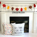 Axyaa Autumn Leaf Garland Maple Hanging Banner for Harvest Home Decoration
