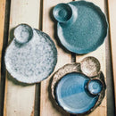 Axyaa Ceramic Dumpling Plate Set
