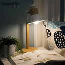 Axyaa Nordic Iron Wood Table Lamps Living Room Bedroom Modern Luminaire