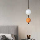 Axyaa Modern Glass Ball LED Pendant Light for Bedroom Dining Kitchen