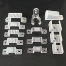 Axyaa Neon Strip Light Mounting Clips Set for Silicone Tube - Pack of 50