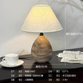 Axyaa Wabi-Sabi Ceramic Jar Table Lamp LED E27 Retro Designer Zen Art Decor