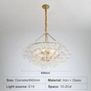 Axyaa Modern Glass Chandelier Spherical Pendant Lights for Dining & Living Room