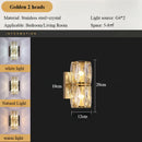 Axyaa Crystal Wall Lamp: Modern & Simple, Ideal for Living Room, Bedroom, & Hallway